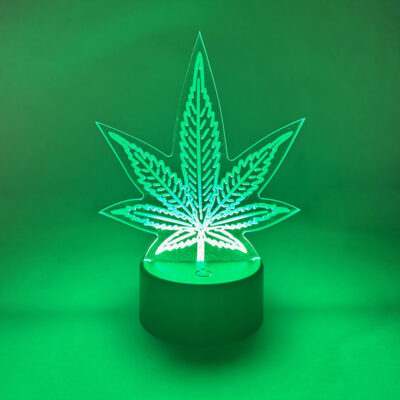 LED Cannabis Leaf Light
