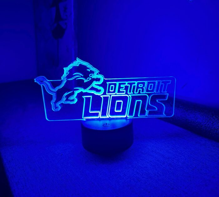 LED Light for a lions fan.