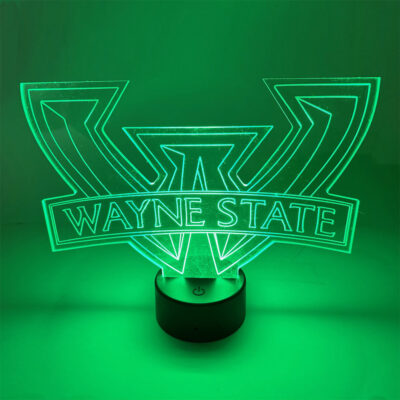 Wayne State led Light sculpture