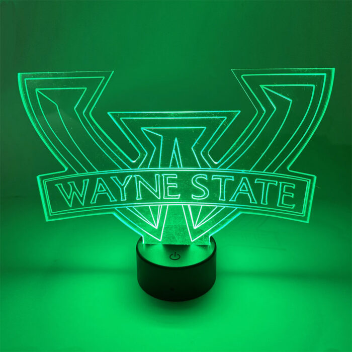 Wayne State led Light sculpture