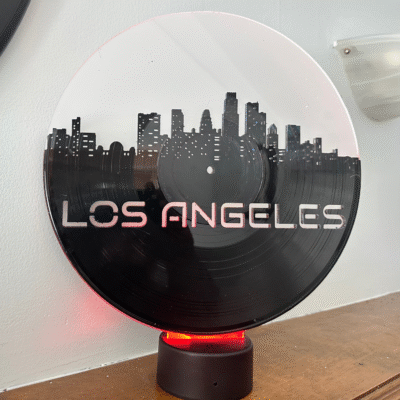 Los Angeles City Skyline Record LED Light