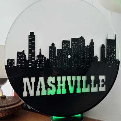 Nashville City Skyline Record Light